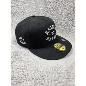 Born N Raised Hat‎ Cap Men Size 8 Black Raider Nation New Era 5950 Raiders